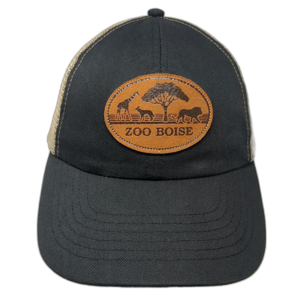 Royal Resortwear Zoo Boise Black One Size Baseball Cap Mesh Recycled Strap Hat